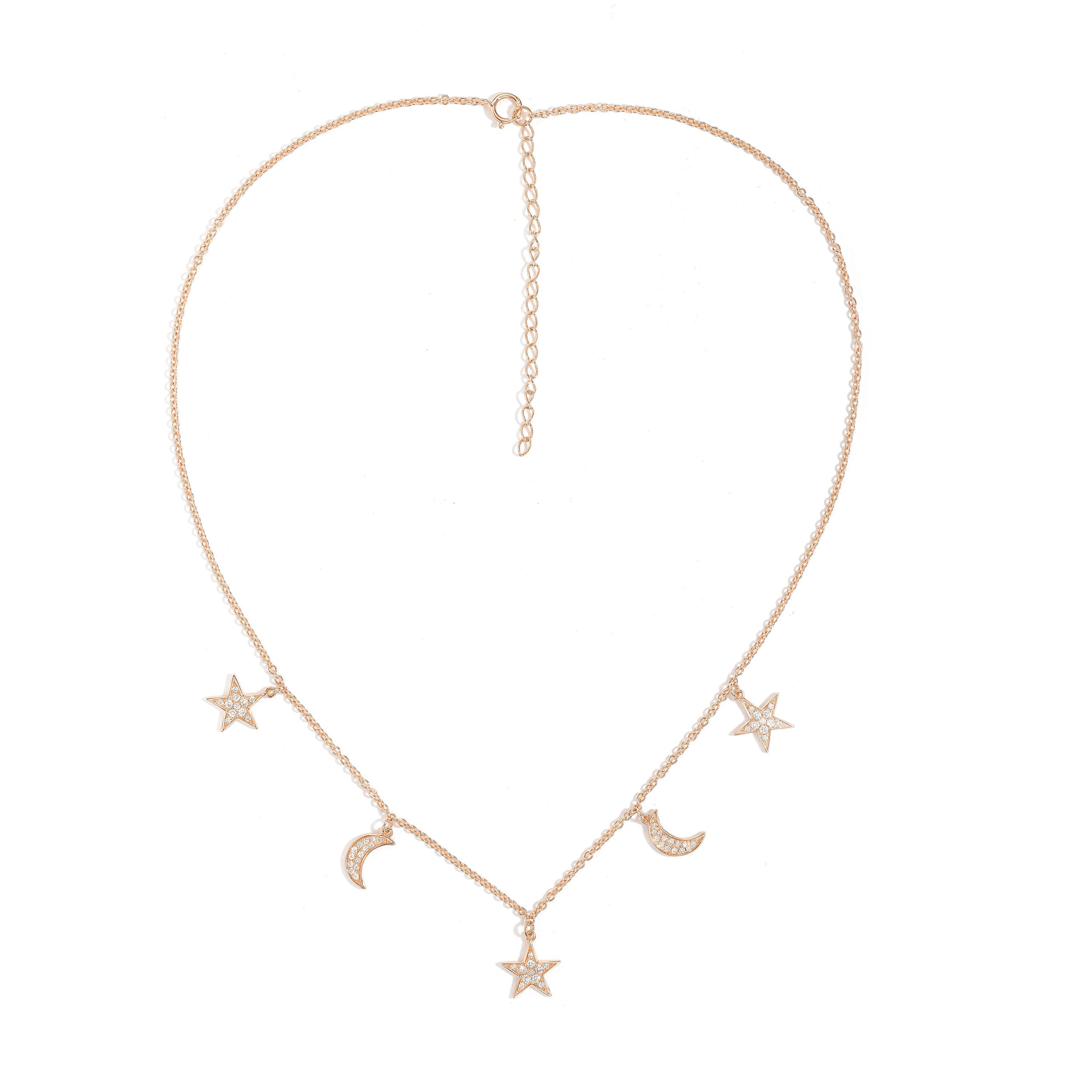 Clear rock crystal quartz star necklace — Rach B Jewelry