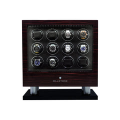 Billstone Enigma 12 Ebony Fingerprint Horizontal - Watch Winder