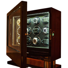 Billstone Enigma 12 Ebony Fingerprint Horizontal - Watch Winder