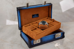 Petra Watch Case - Patina Blue