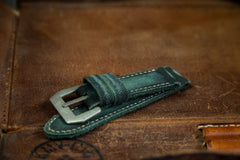 Bosphorus Watch Strap - Rolled Canvas Aged Dark Forest