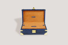 Petra Watch Case for Eight Watches Alligator Dark Blue