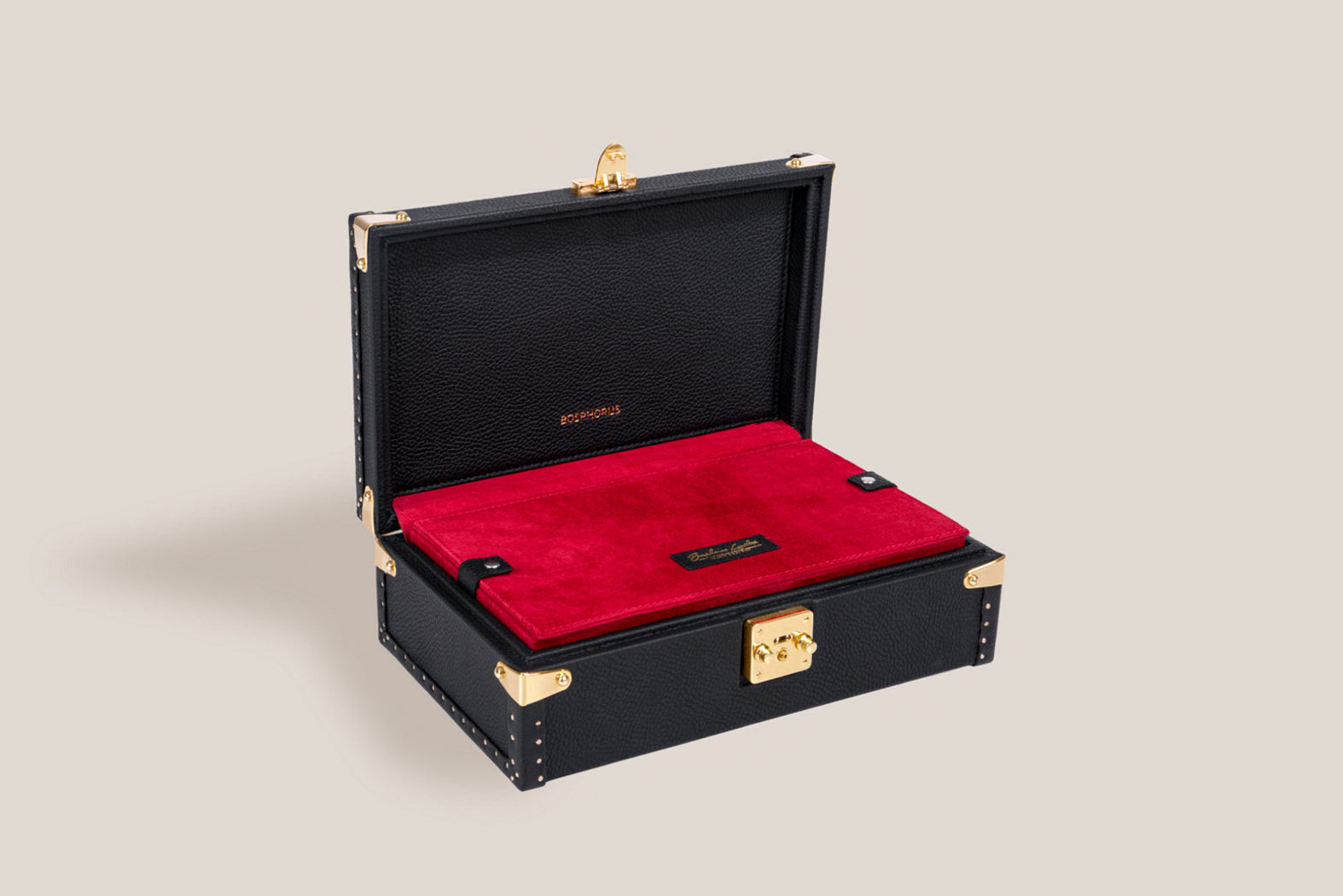 Petra Watch Case - Togo Black For 8 Watches